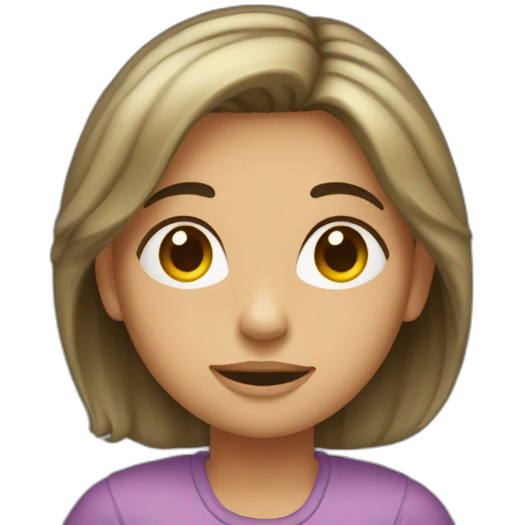 Fille pleure emoji