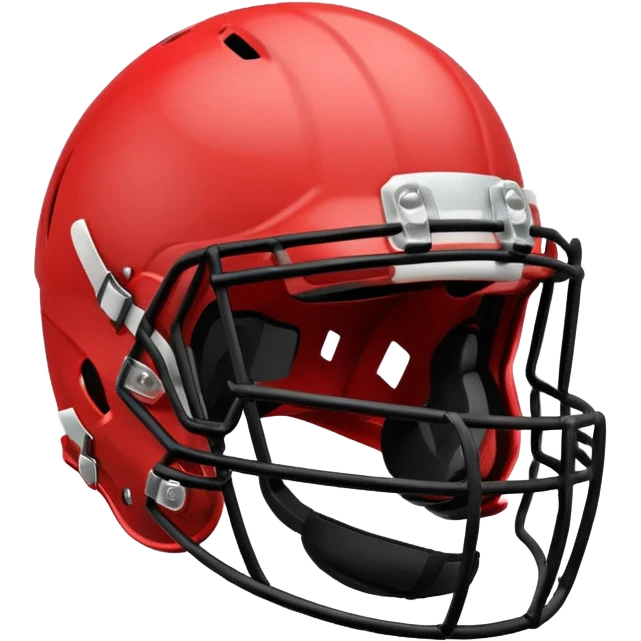 College football player helmet in light red color emoji