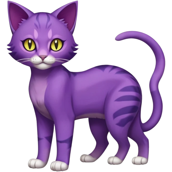 Purrloin-Delcatty-Pokémon-Fakémon-hybrid-creature (full body) emoji