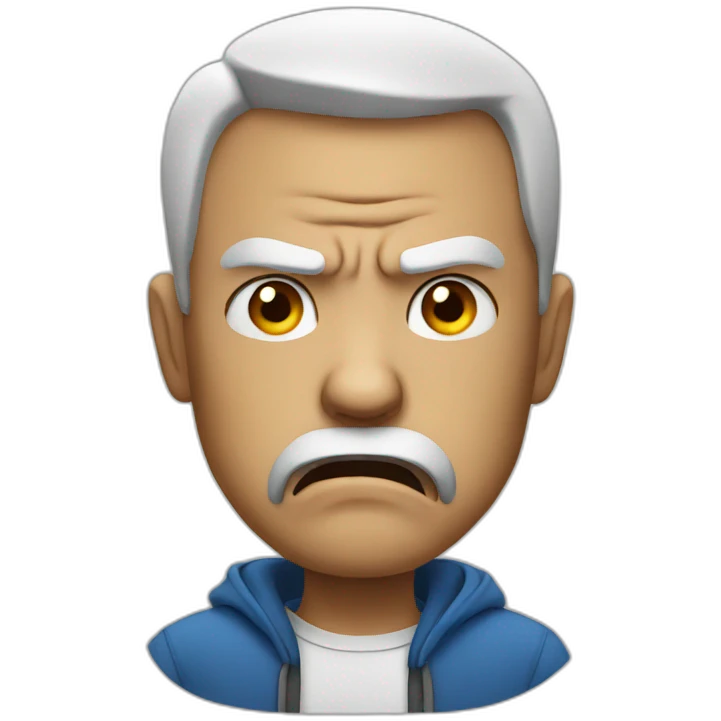 angry man  emoji