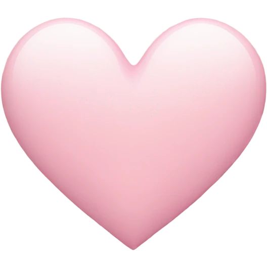 Light pink heart  emoji