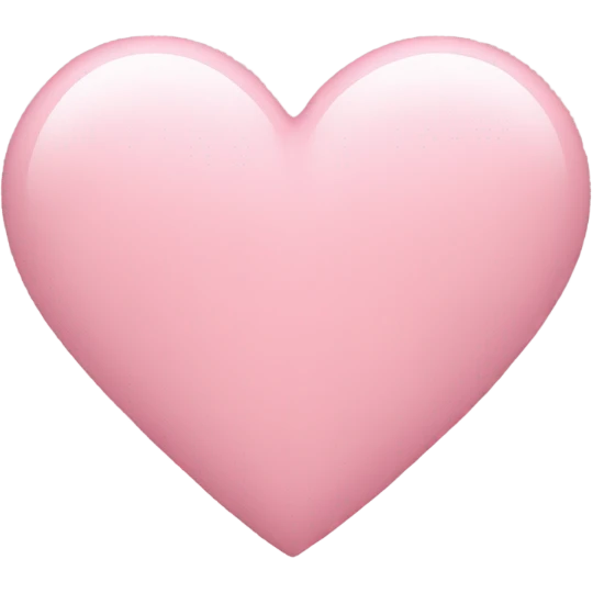 Light pink heart emoji