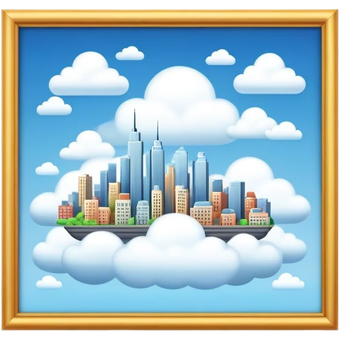 city that floats on clouds emoji