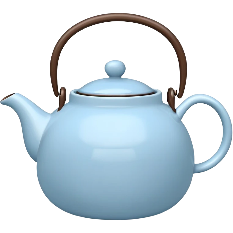 cute pastel blue teapot emoji