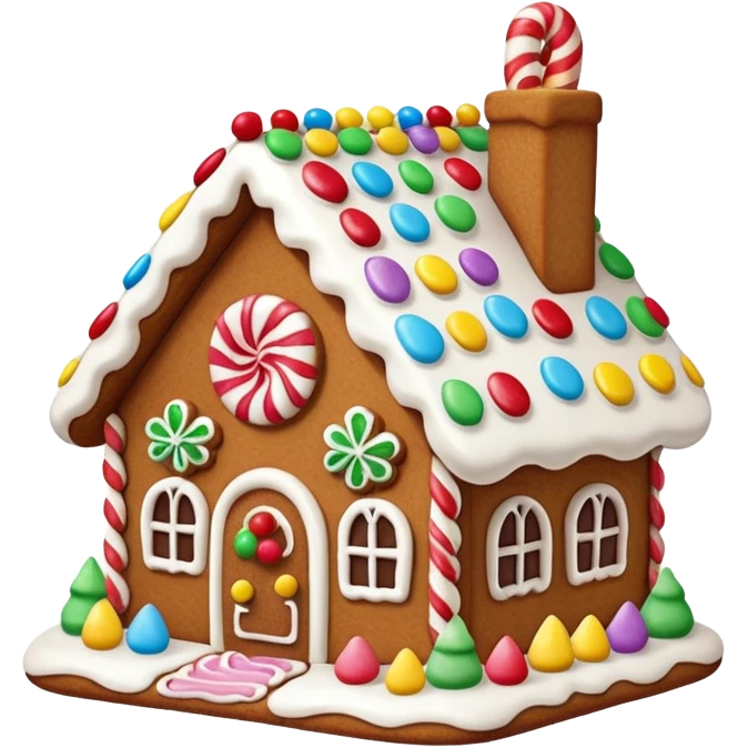 gingerbread house emoji