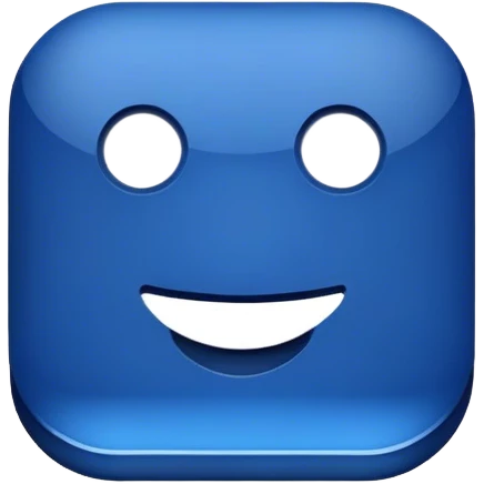 dark blue like button emoji