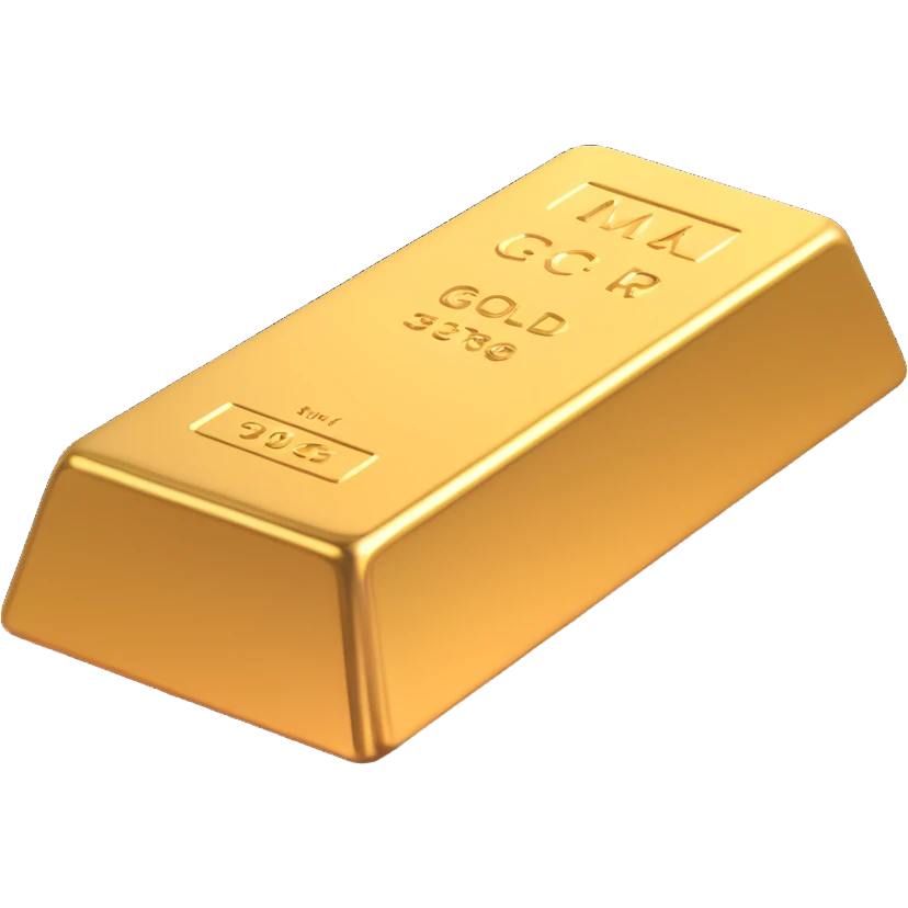 gold bar, without text emoji
