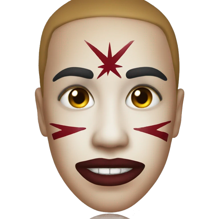 emoji face with war paint emoji