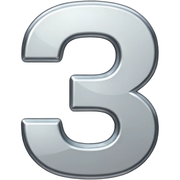 3 in the style of the provided example emoji