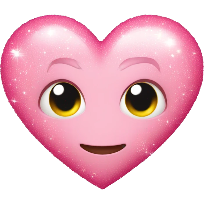 Cuore rosa con brillantini  emoji