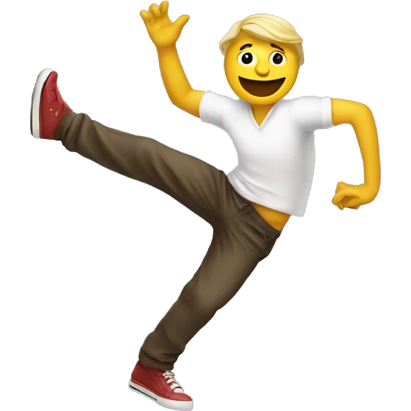dancing man on car emoji