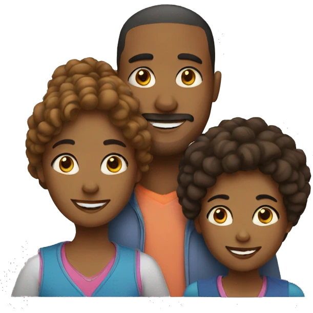 family of 3 emoji