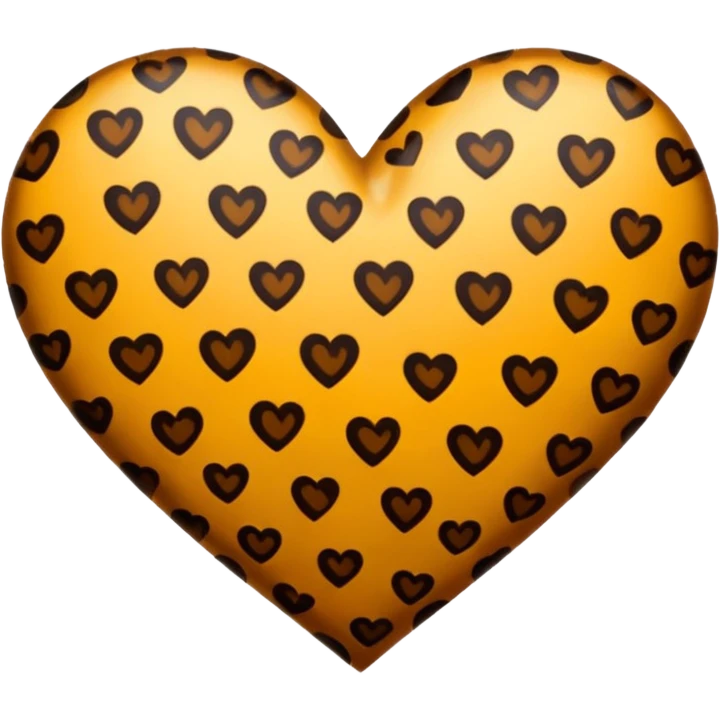 Coeur en leopard emoji