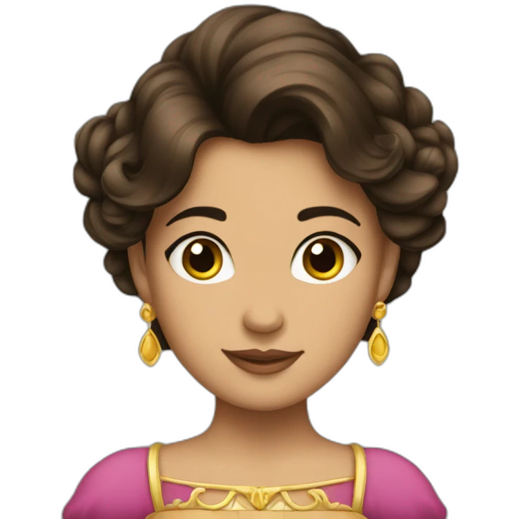 Princesse brune  emoji