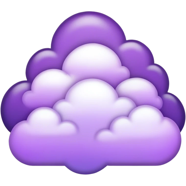 Purple clouds emoji