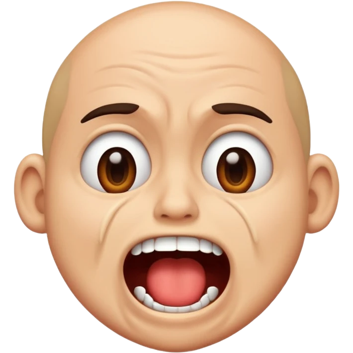 A person cringing  emoji