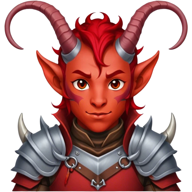 dnd male character tiefling and cloth emoji