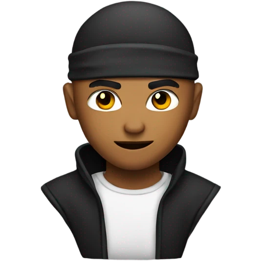 Ninja with a low taper fade emoji