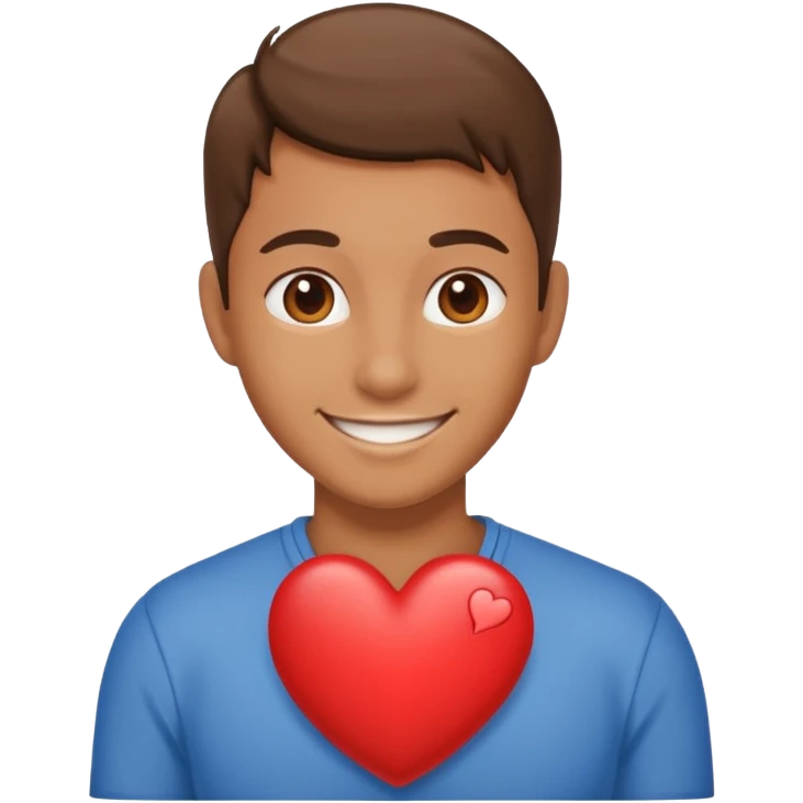 M with a heart emoji