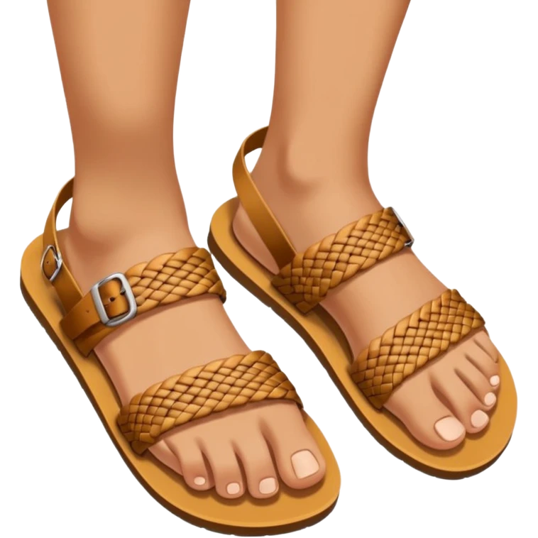 Feet in sandals emoji