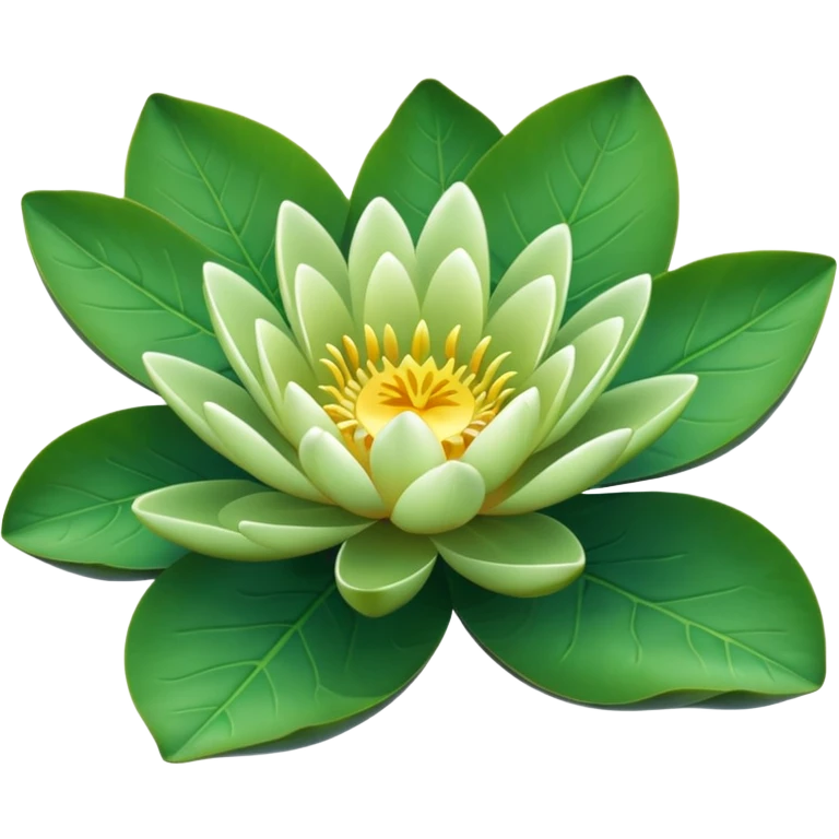 Water lily leaf (no flowers leaf only) emoji