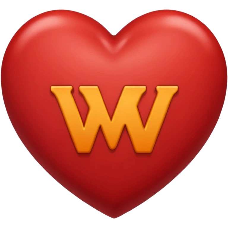the letters M + V, in a heart  emoji