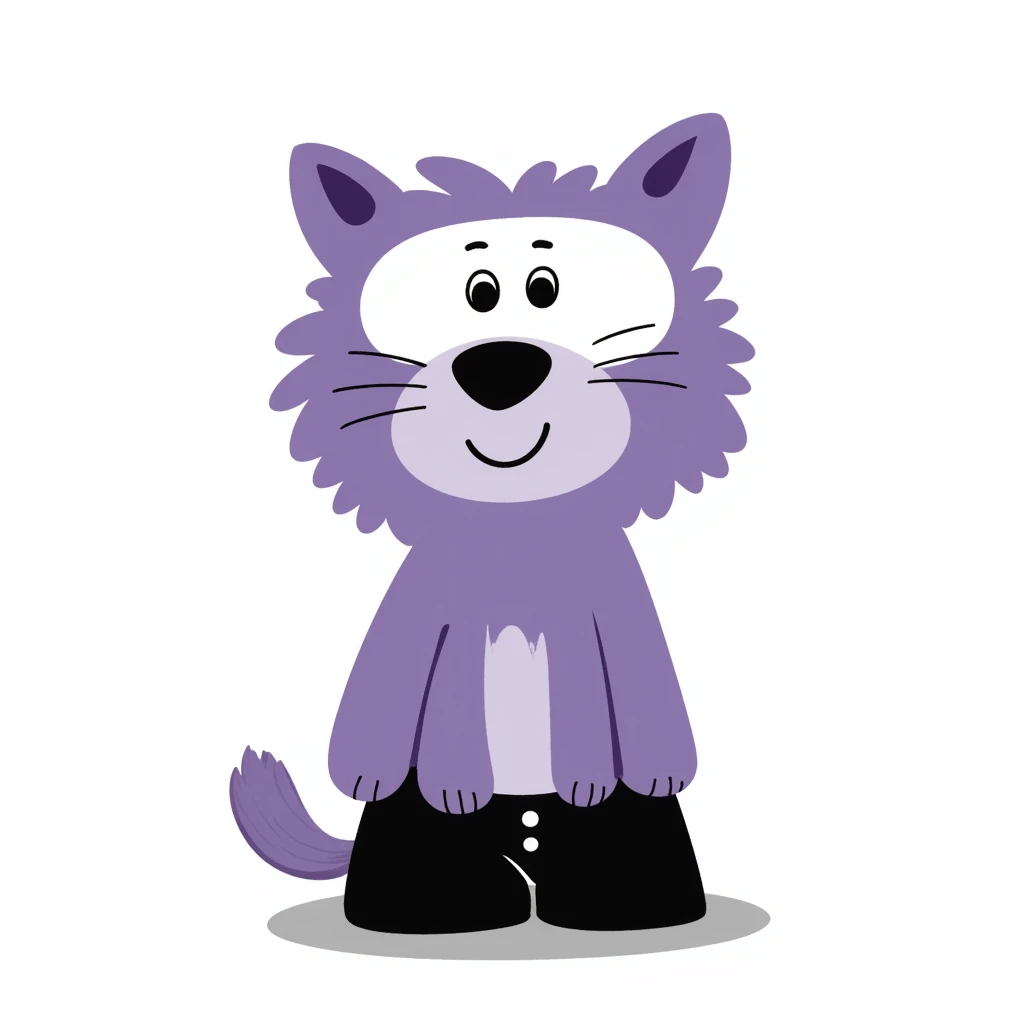purple character with a white mask emoji