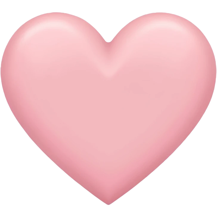 Cœur rose pastel emoji emoji