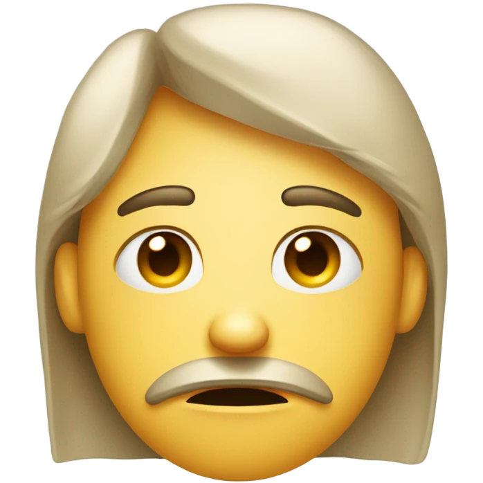 depressed face emoji