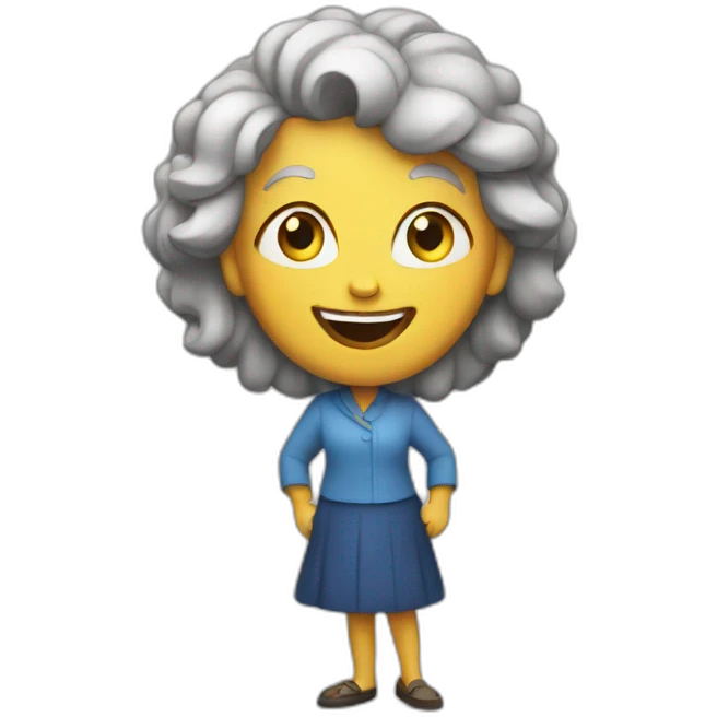 crazy lady emoji