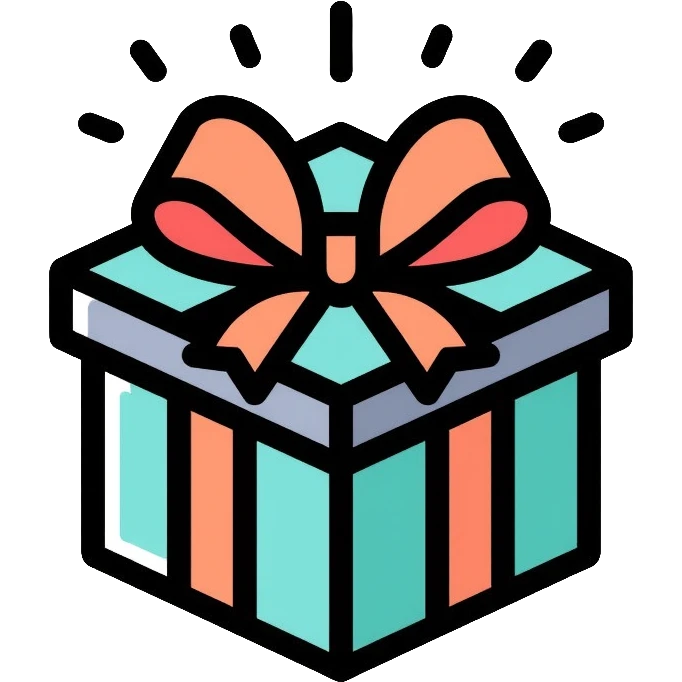 gift box with ribbon emoji