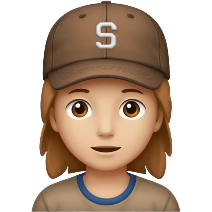 brown baseball cap emoji