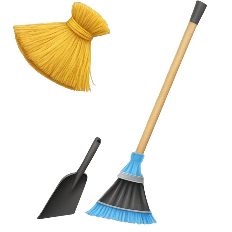 Broom & Dust Pan emoji