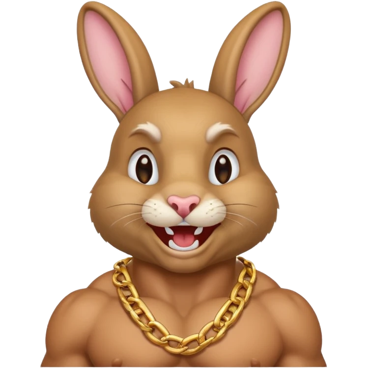A little rabbit who loves to laugh make it drake make it rap and not cute emoji