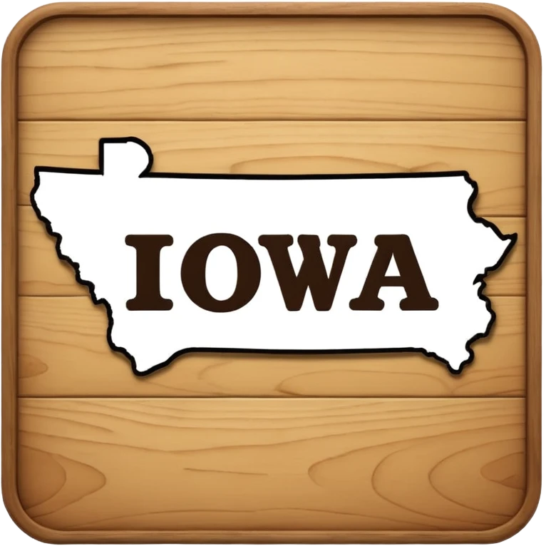 letrero que diga IOWA emoji