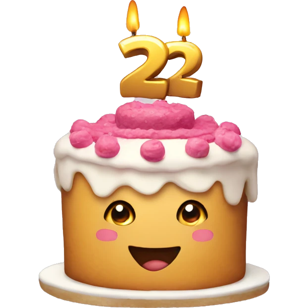 Happy 23 birthday cake emoji