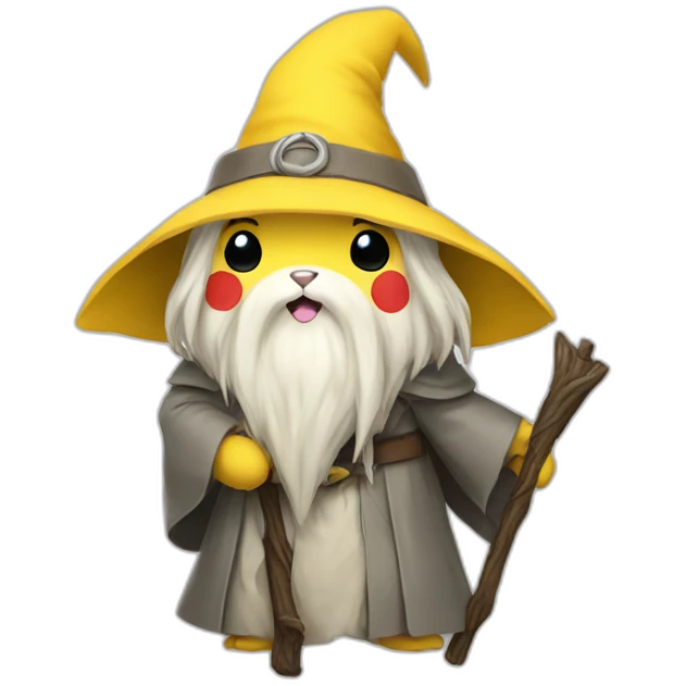 Gandalf Pikachu emoji