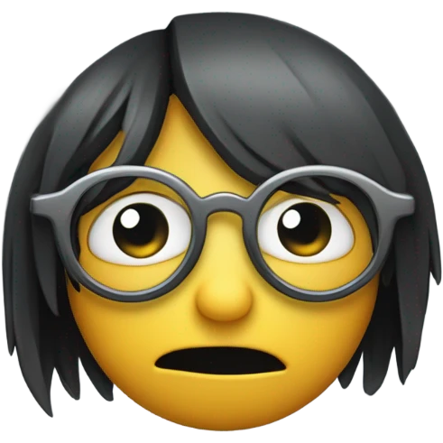 emo emoji with glasses  emoji