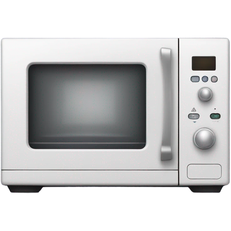 A microwave oven with a cunning look emoji