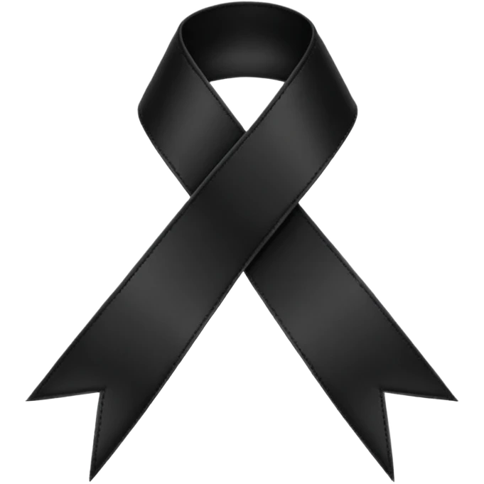 Ruban noir croisé avec 1 boucle comme celui de Crans Montana emoji