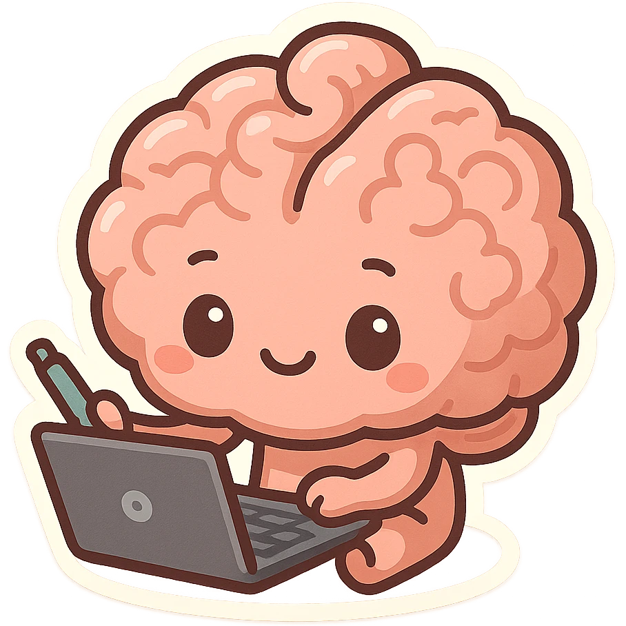 Brainwrote computer emoji
