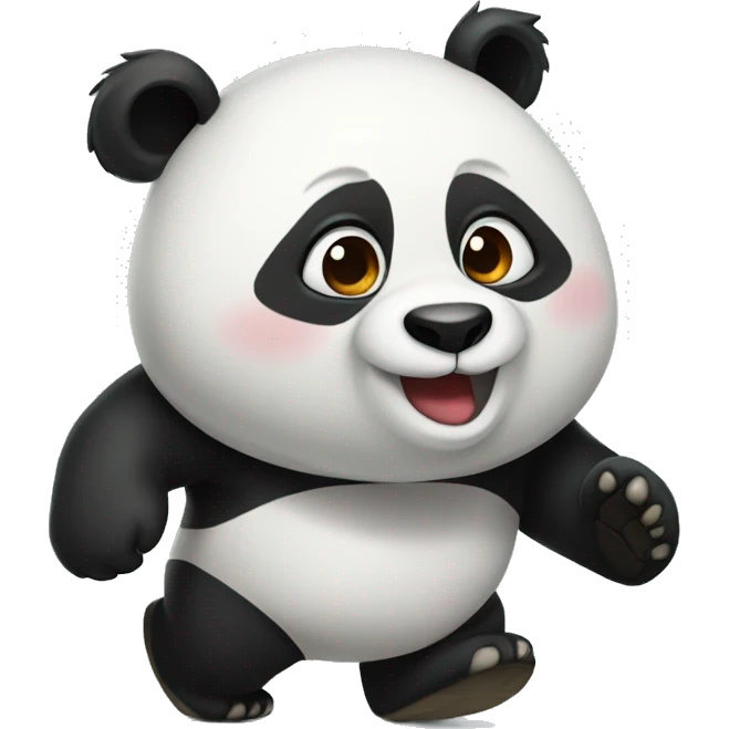 panda arriving emoji
