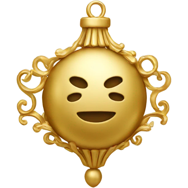 Gold ornament  emoji