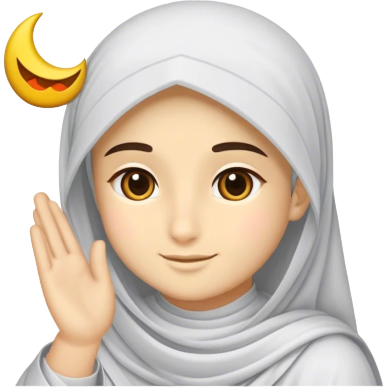 یک ایموجی قلب به شکل 🫀 که داخلش ایموجی 🌙 باشه emoji