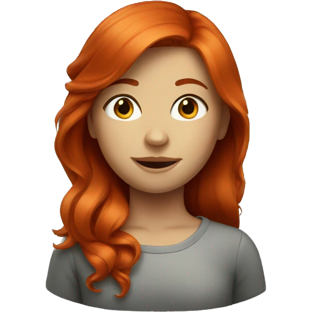 red head girl emoji