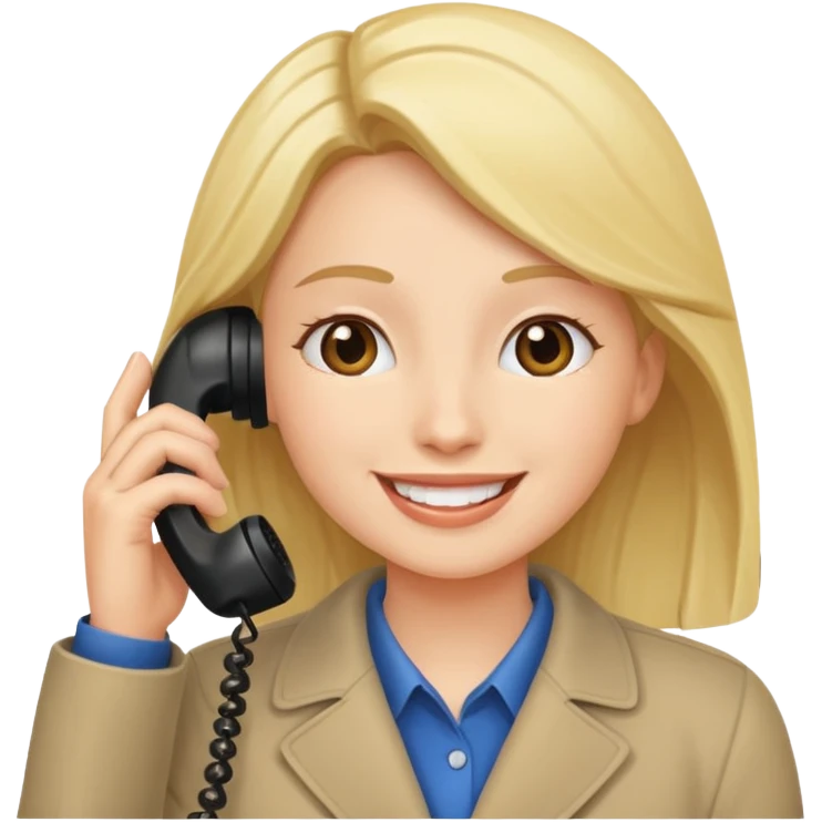 A person is calling on the phone emoji