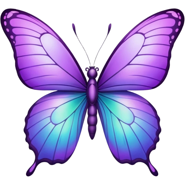Purple butterfly emoji