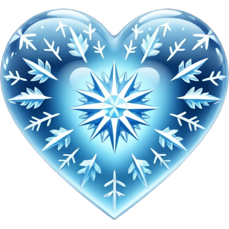 ice crystal heart emoji