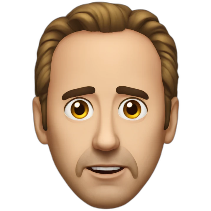 an evil nicolas cage emoji