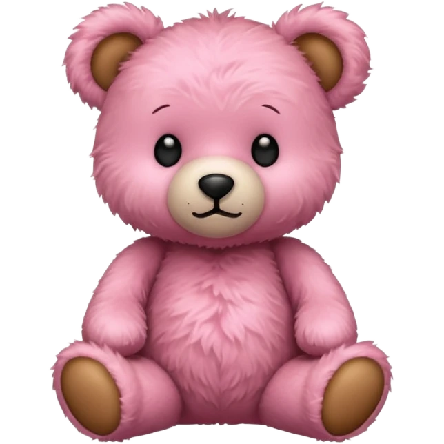 Pink teddy bear emoji